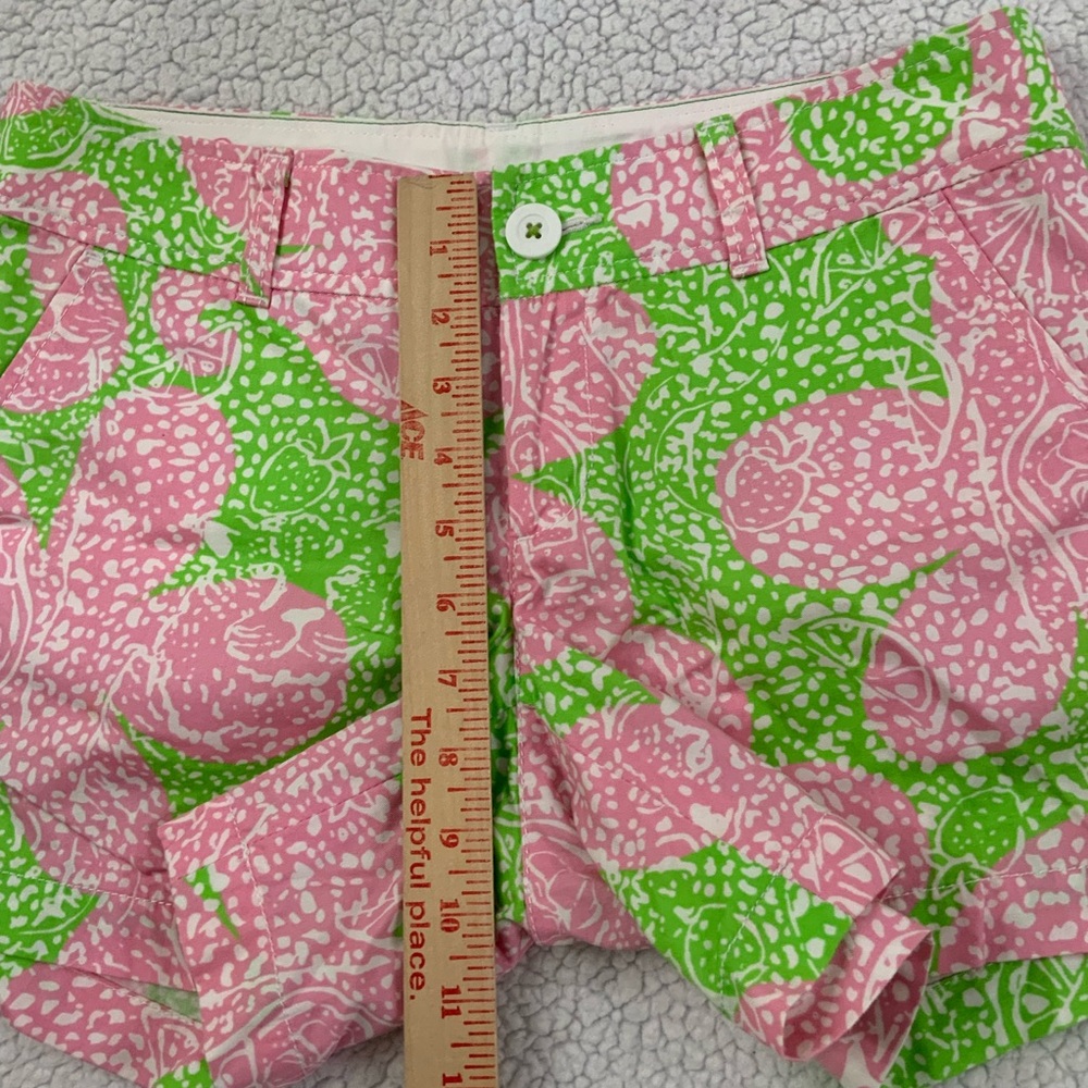 Lilly Pulitzer The Callahan Short Limeade Cheat Ya Size 4 Pink Green Preppy - Picture 12 of 15